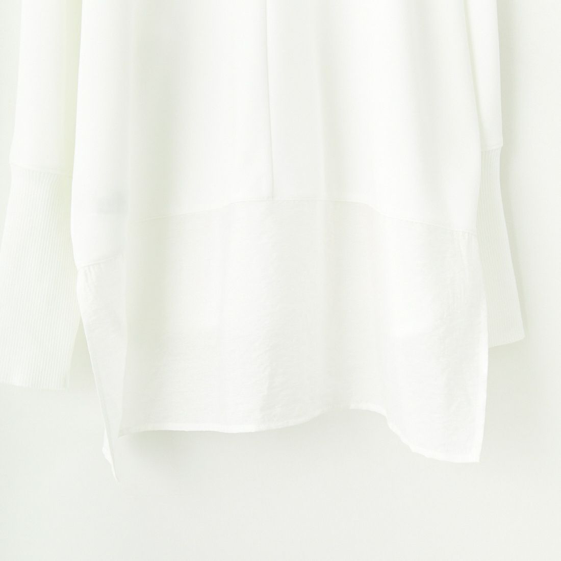 DIGNITE COLLIER [ディニテコリエ] ドルマンジョーゼット ドッキングプルオーバー [80990223] 030 ﾎﾜｲﾄ