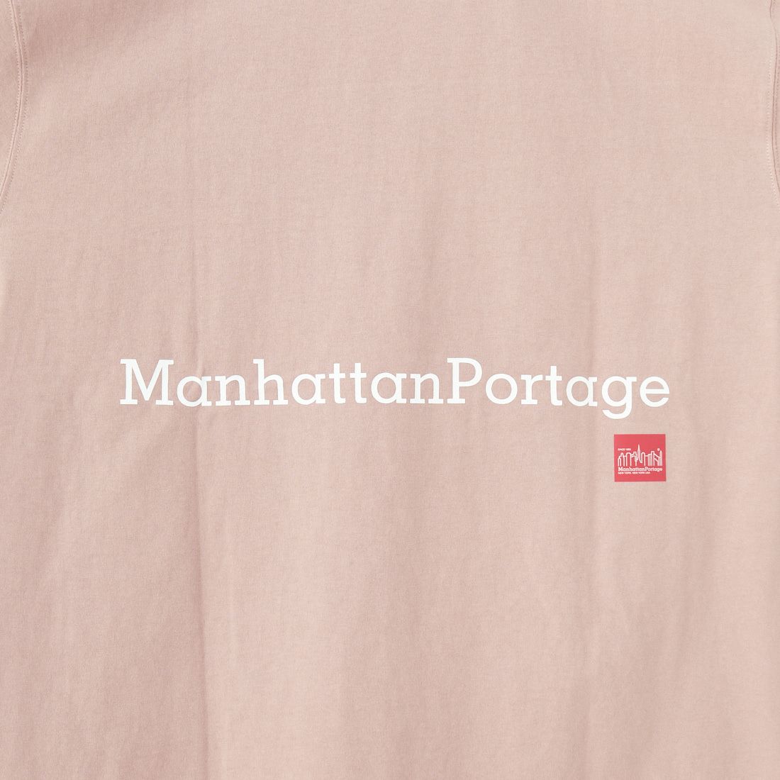 MANHATTAN PORTAGE [マンハッタンポーテージ] 別注 ポケット刺繍 バックプリントTシャツ [25SSMP-IN62-JF] PINK