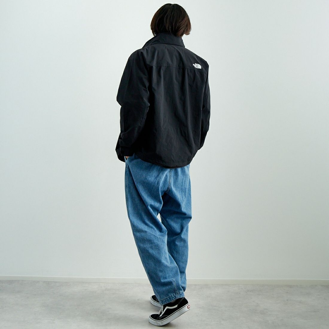 THE NORTH FACE [ザ ノースフェイス] ハイドレナウィンドジャケット [NP22550] K &&モデル身長：179cm 着用サイズ：L&&