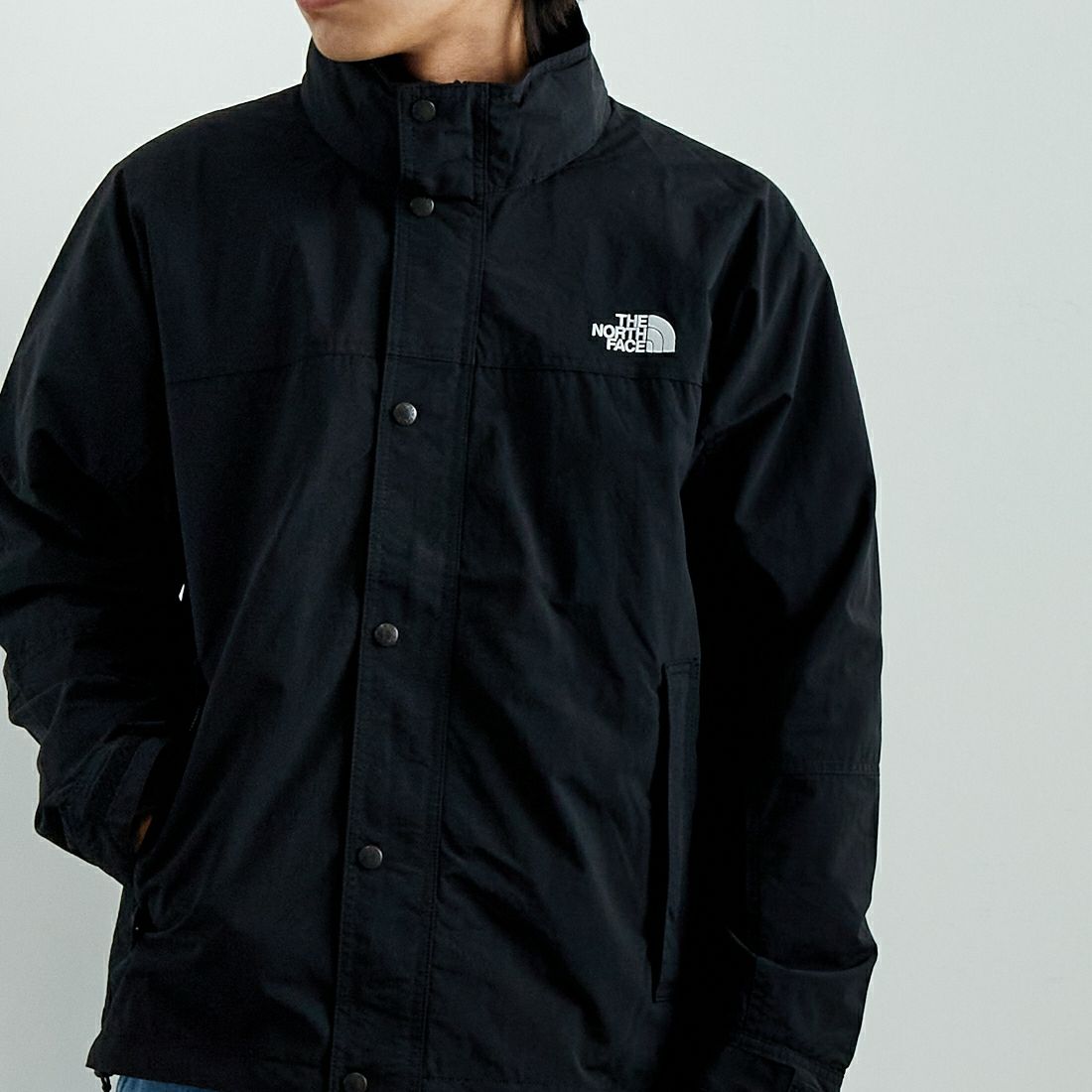 THE NORTH FACE [ザ ノースフェイス] ハイドレナウィンドジャケット [NP22550] K &&モデル身長：179cm 着用サイズ：L&&