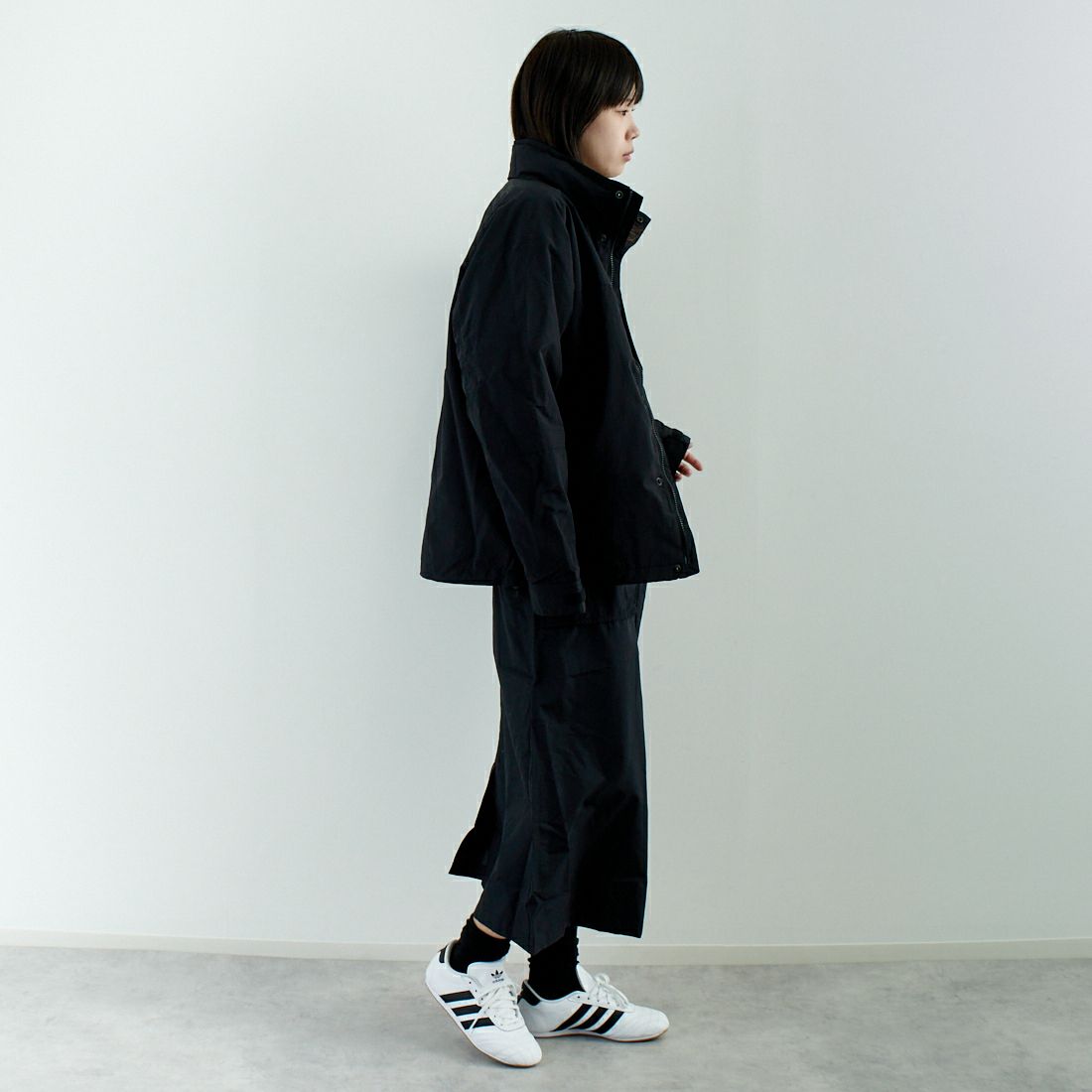 THE NORTH FACE [ザ ノースフェイス] ハイドレナウィンドジャケット [NP22550] K &&モデル身長：167cm 着用サイズ：S&&