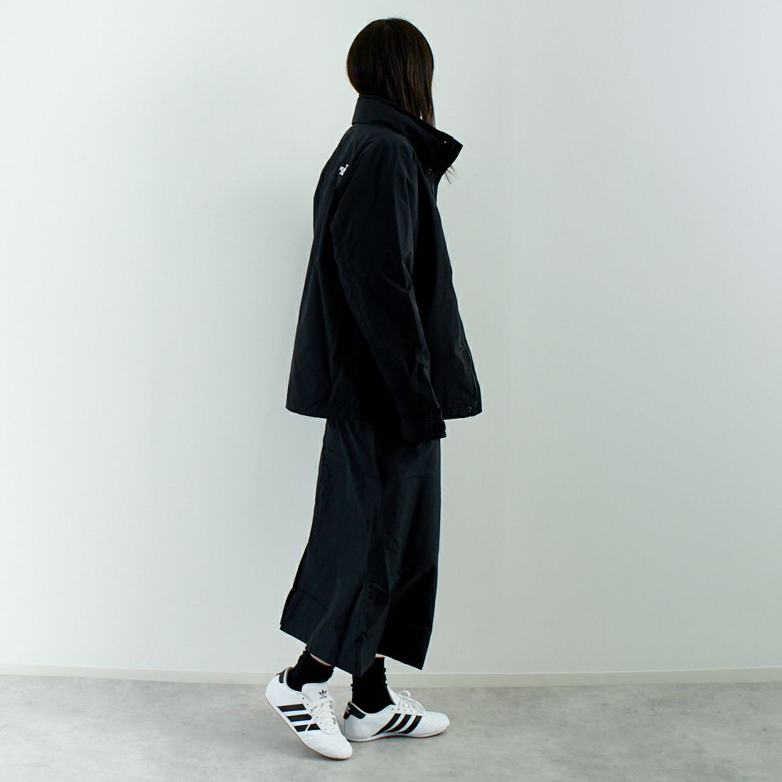 THE NORTH FACE [ザ ノースフェイス] ハイドレナウィンドジャケット [NP22550] K &&モデル身長：167cm 着用サイズ：S&&