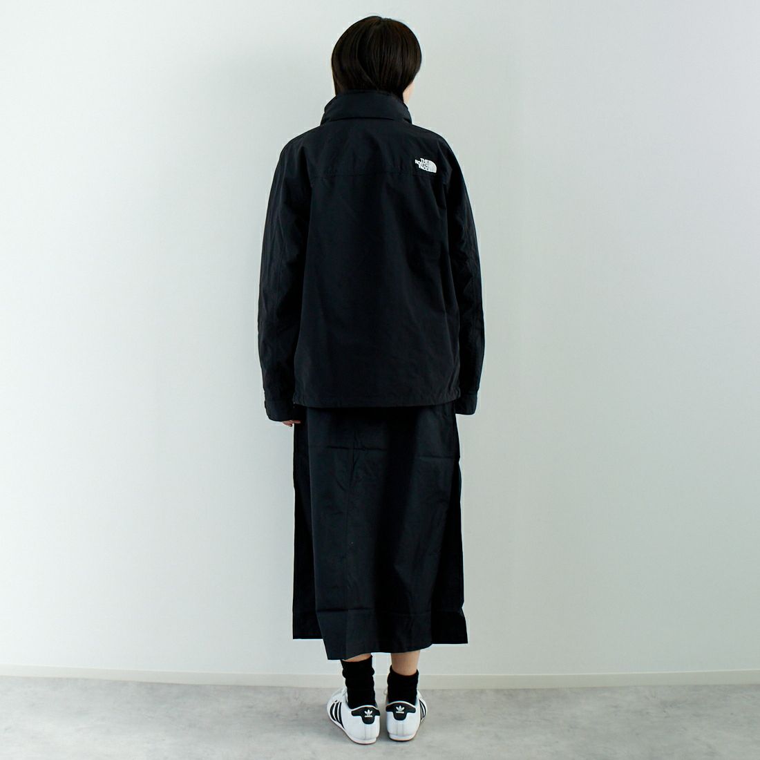 THE NORTH FACE [ザ ノースフェイス] ハイドレナウィンドジャケット [NP22550] K &&モデル身長：167cm 着用サイズ：S&&