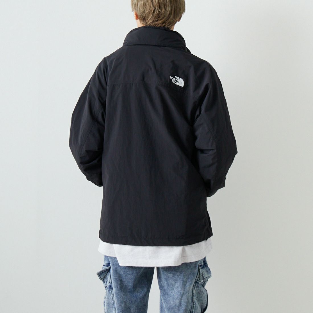THE NORTH FACE [ザ ノースフェイス] ハイドレナウィンドジャケット [NP22550] K &&モデル身長：160cm 着用サイズ：S&&