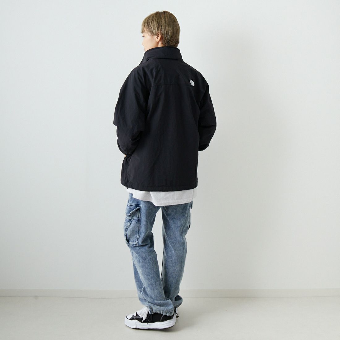 THE NORTH FACE [ザ ノースフェイス] ハイドレナウィンドジャケット [NP22550] K &&モデル身長：160cm 着用サイズ：S&&