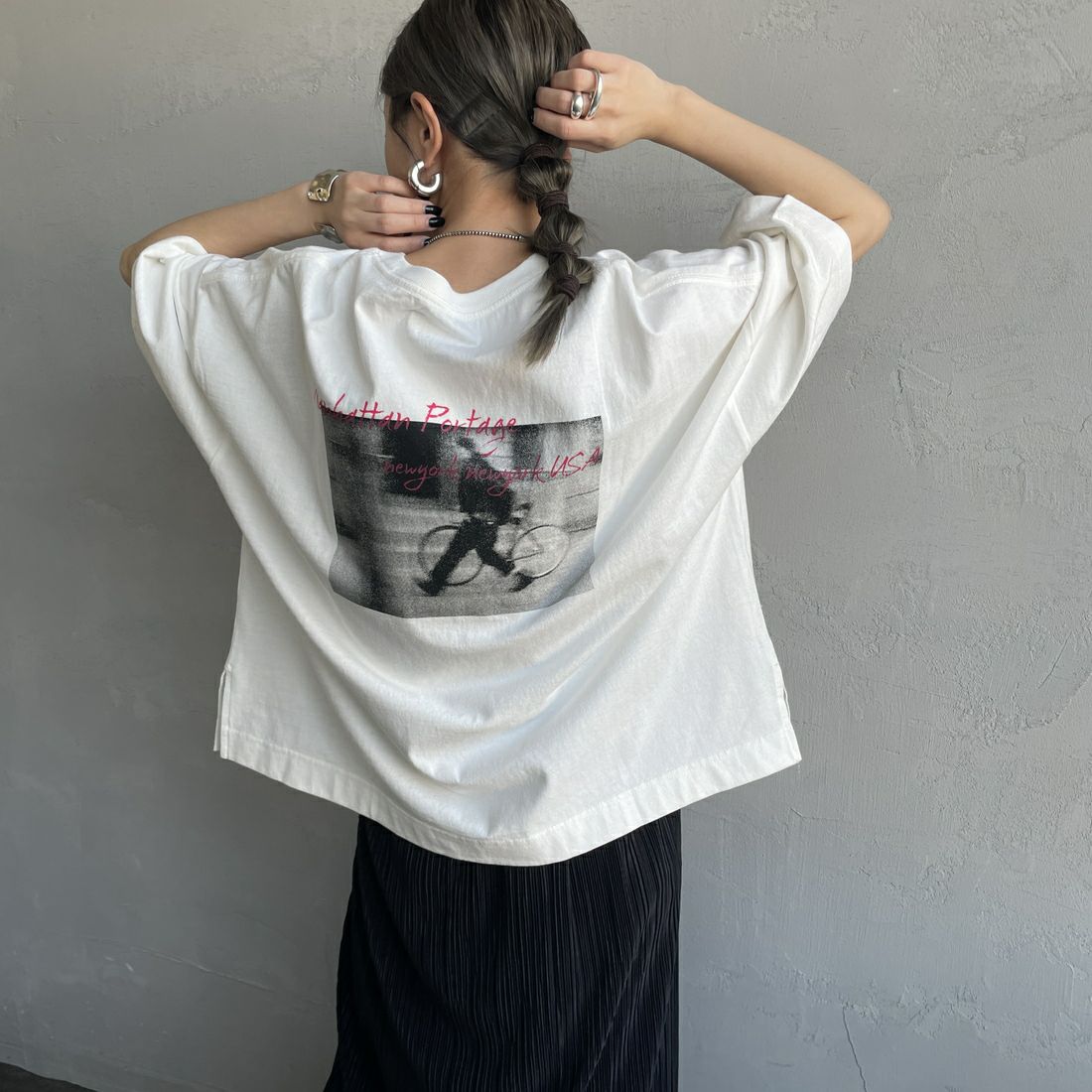 WHITE&&モデル身長：150cm 着用サイズ：F&&