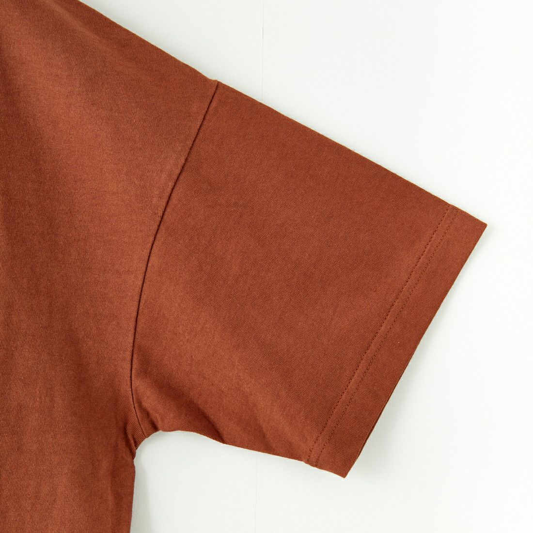 MANHATTAN PORTAGE [マンハッタンポーテージ] 別注 ショート丈 バックフォトプリントTシャツ [25SSMP-INL014-JF] BROWN