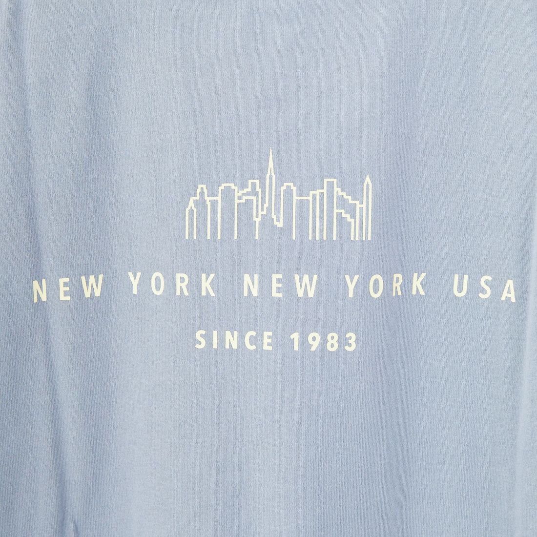 MANHATTAN PORTAGE [マンハッタンポーテージ] 別注 ショート丈 ロゴプリントTシャツ [25SSMP-INL015-JF] GRAY