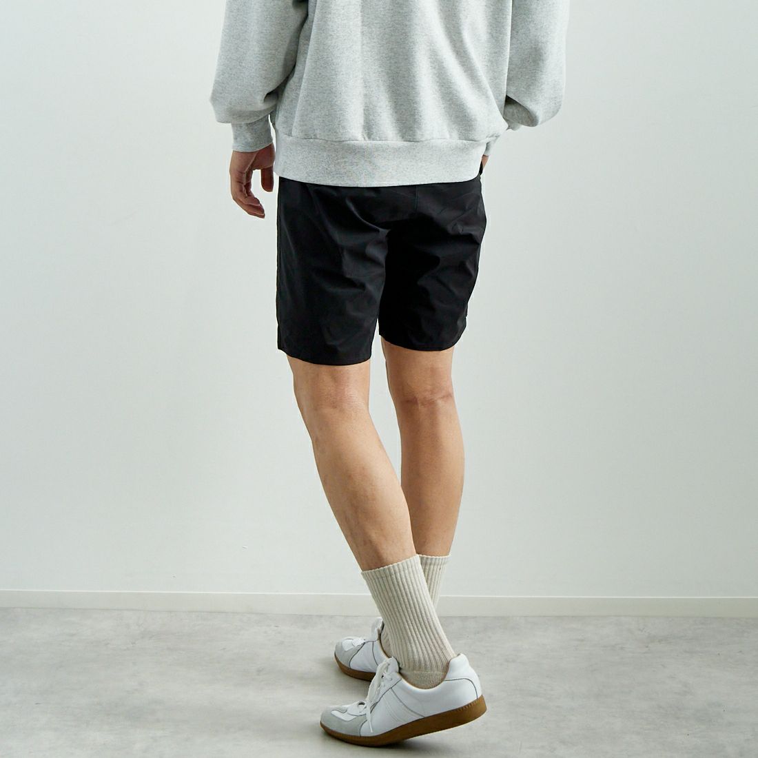 THE NORTH FACE [ザ ノースフェイス] スワローテイルベントハーフパンツ [NB42383] K &&モデル身長：179cm 着用サイズ：L&&