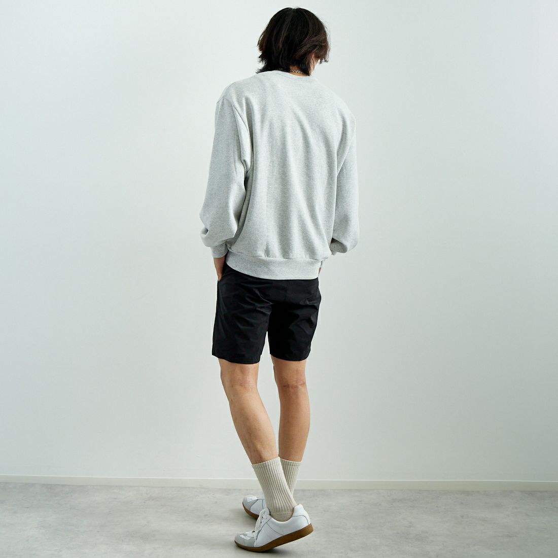 THE NORTH FACE [ザ ノースフェイス] スワローテイルベントハーフパンツ [NB42383] K &&モデル身長：179cm 着用サイズ：L&&