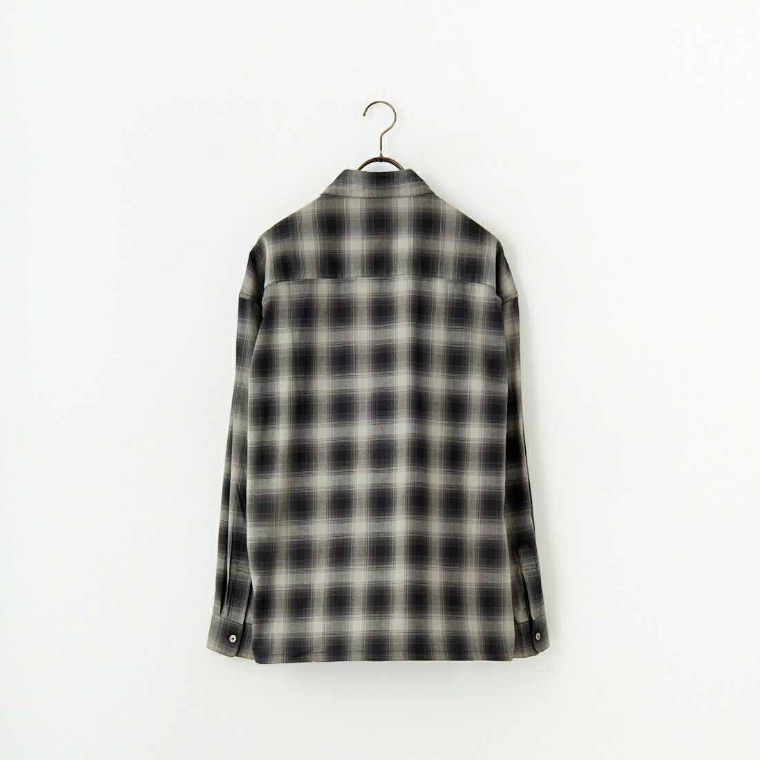 SLICK [スリック] オンブレチェックドローストリングシャツ [5155914] 805 CHARCO