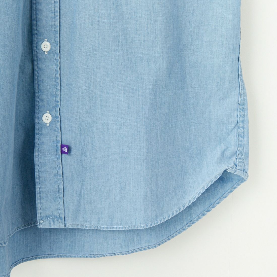 THE NORTH FACE PURPLE LABEL [ザ ノースフェイス パープルレーベル] レギュラーカラー シャンブレーフィールドシャツ [N24FG069] IB BLEACH