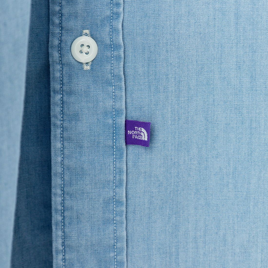 THE NORTH FACE PURPLE LABEL [ザ ノースフェイス パープルレーベル] レギュラーカラー シャンブレーフィールドシャツ [N24FG069] IB BLEACH