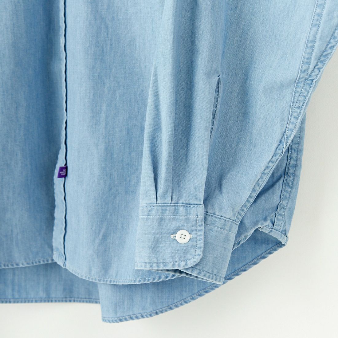 THE NORTH FACE PURPLE LABEL [ザ ノースフェイス パープルレーベル] レギュラーカラー シャンブレーフィールドシャツ [N24FG069] IB BLEACH