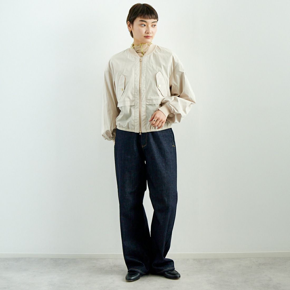 TATRAS [タトラス] ラウラ MA-1ブルゾン [LTAT25S4022-L] BEIGE &&モデル身長：160cm 着用サイズ：2&&