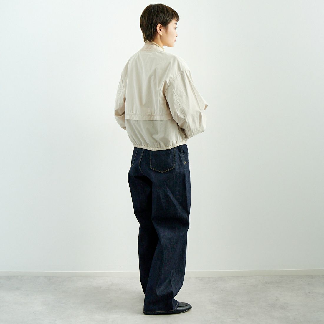 TATRAS [タトラス] ラウラ MA-1ブルゾン [LTAT25S4022-L] BEIGE &&モデル身長：160cm 着用サイズ：2&&