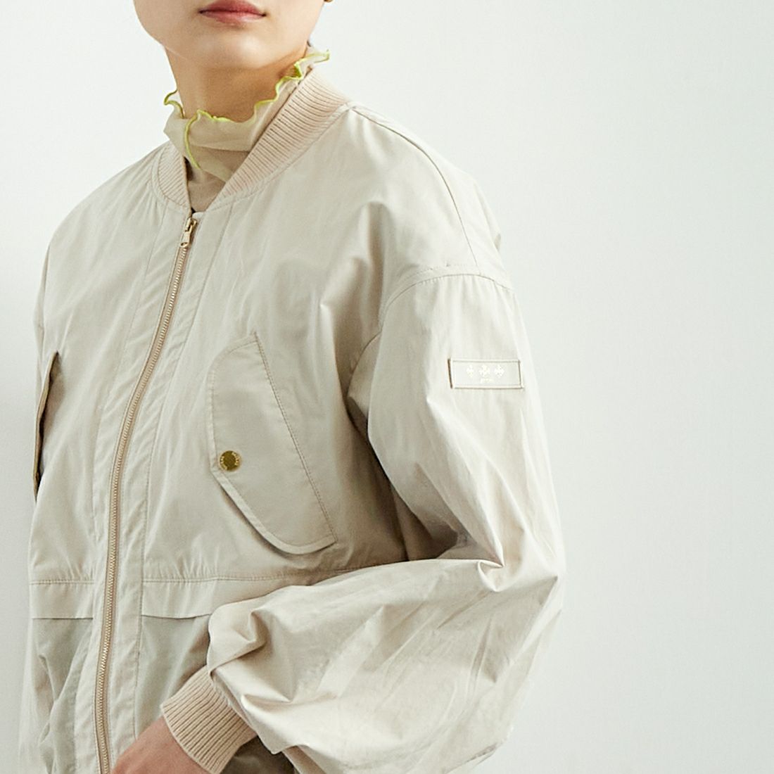 TATRAS [タトラス] ラウラ MA-1ブルゾン [LTAT25S4022-L] BEIGE &&モデル身長：160cm 着用サイズ：2&&