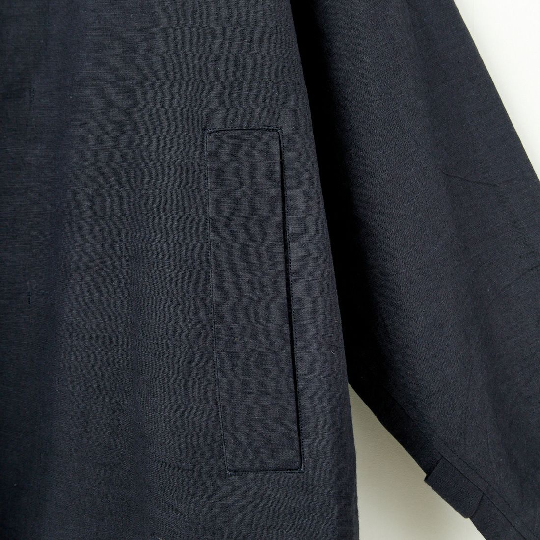 STILL BY HAND [スティルバイハンド] リネンコットンハーフコート [CO01251] NAVY