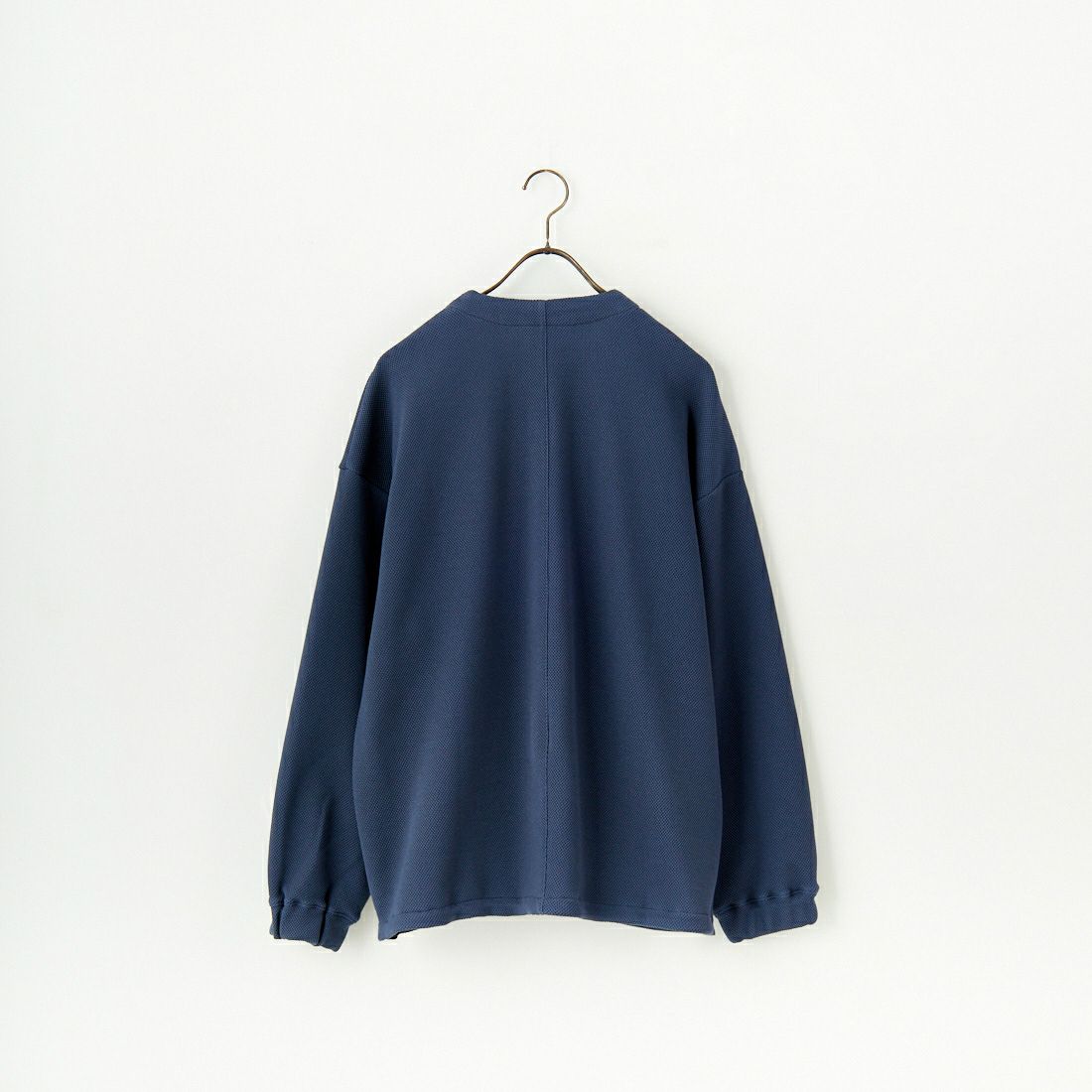 STILL BY HAND [スティルバイハンド] 鹿の子ボタンレスカーディガン [CS01251] SLATE BLUE