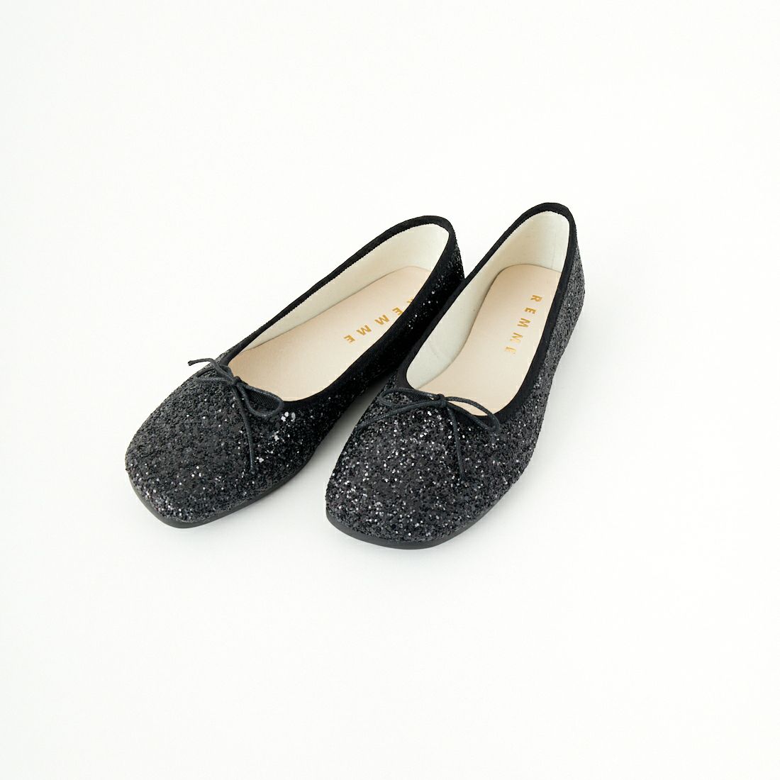 REMME [レメ] ビジューフラットシューズ [ZH-25S016-GL] BLACK