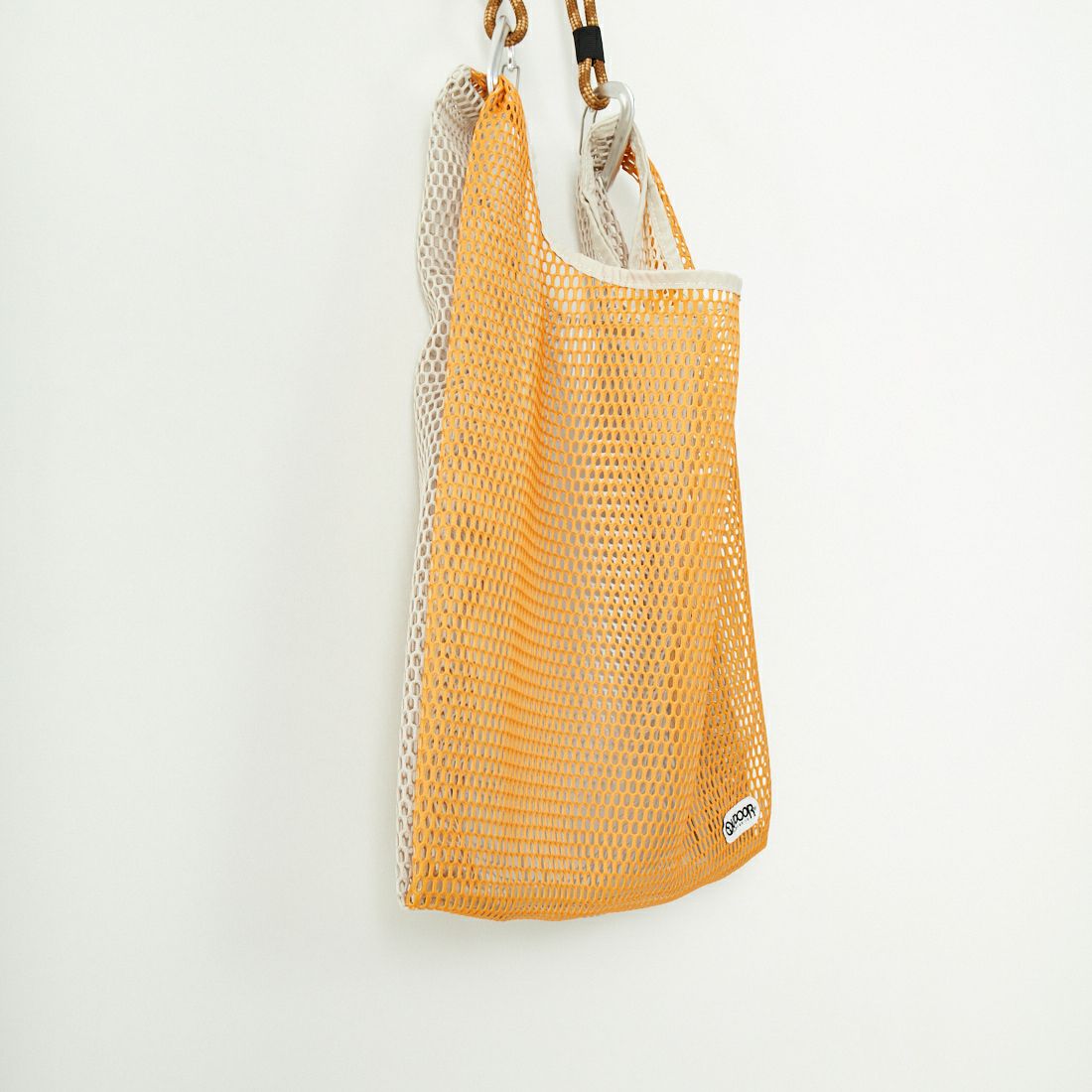 OUTDOOR PRODUCTS [アウトドアプロダクツ] メッシュショッパー M [BR-OUT-25SS02] ORANGE/BEG