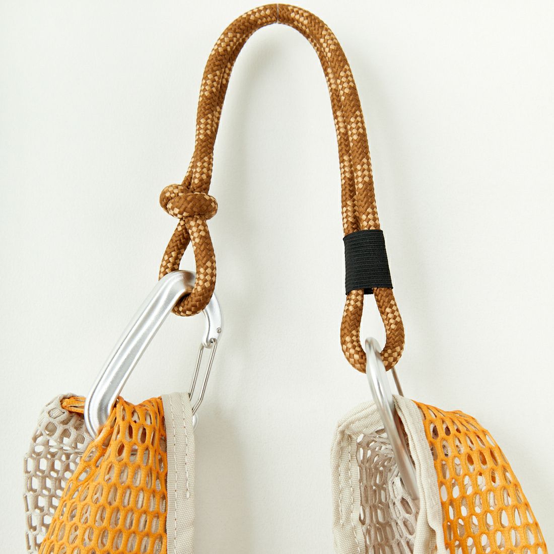 OUTDOOR PRODUCTS [アウトドアプロダクツ] メッシュショッパー M [BR-OUT-25SS02] ORANGE/BEG