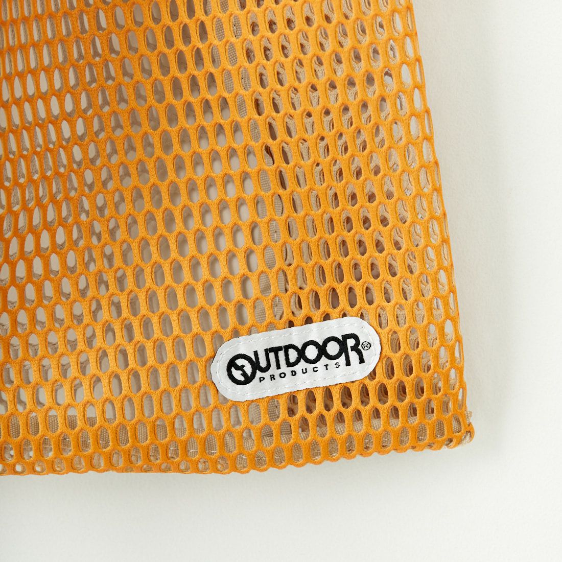 OUTDOOR PRODUCTS [アウトドアプロダクツ] メッシュショッパー M [BR-OUT-25SS02] ORANGE/BEG