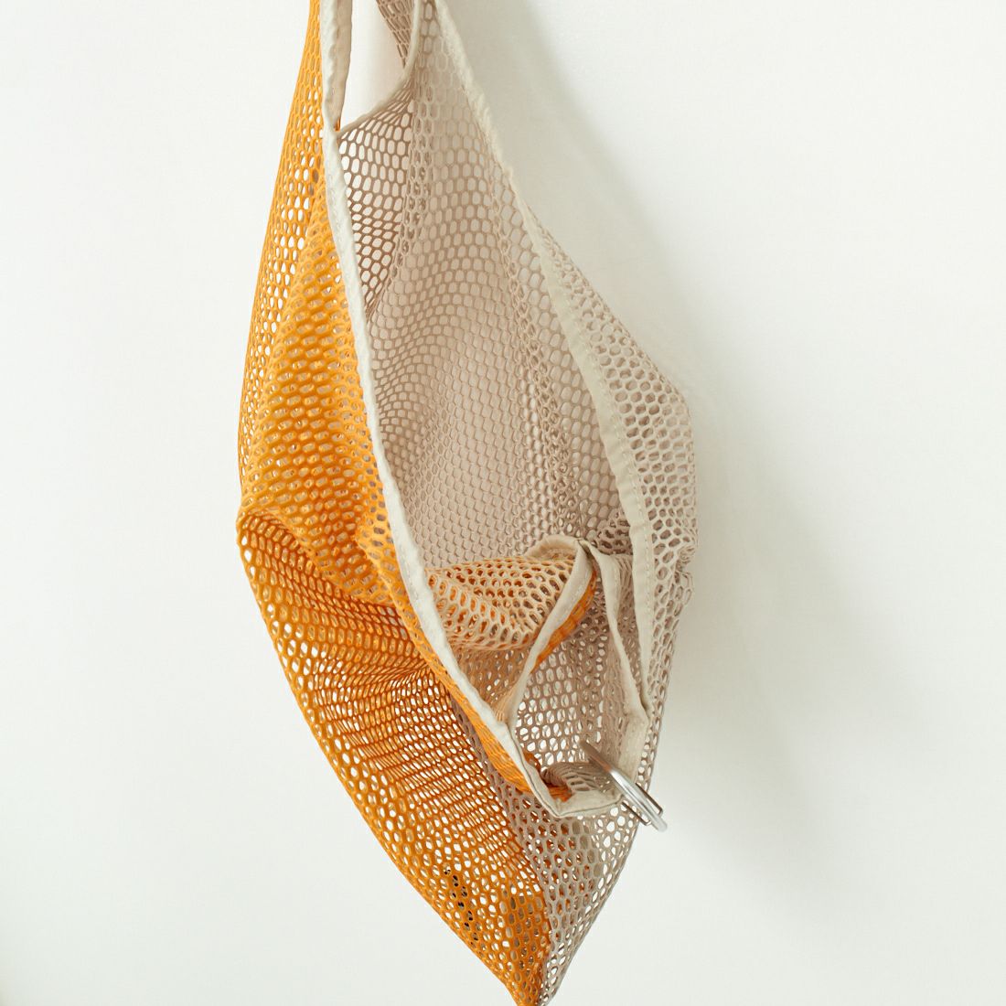 OUTDOOR PRODUCTS [アウトドアプロダクツ] メッシュショッパー M [BR-OUT-25SS02] ORANGE/BEG