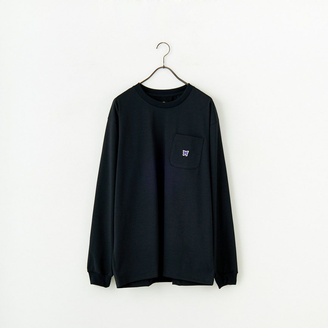 Needles [ニードルズ] ロングスリーブクルーネックTシャツ [QV361] C BLACK