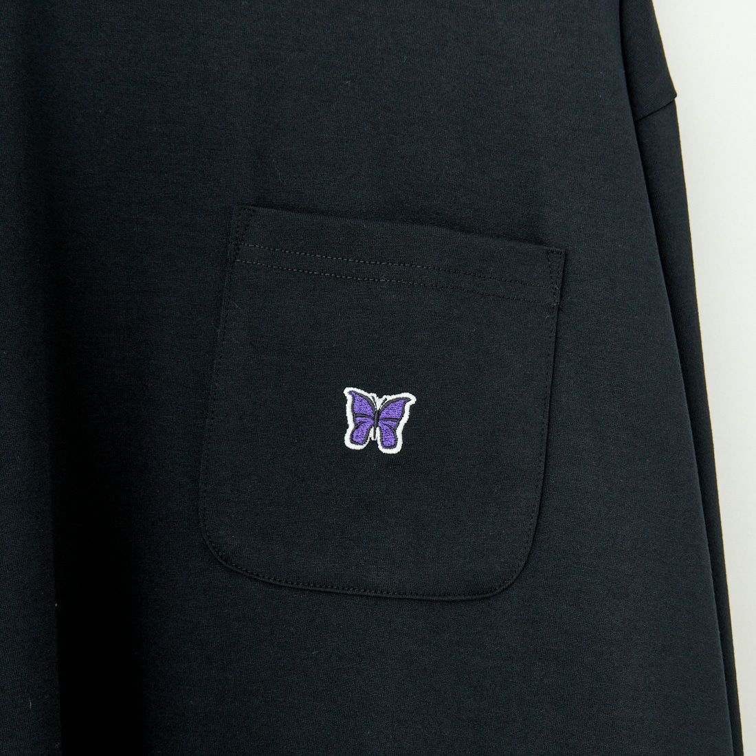 Needles [ニードルズ] ロングスリーブクルーネックTシャツ [QV361] C BLACK