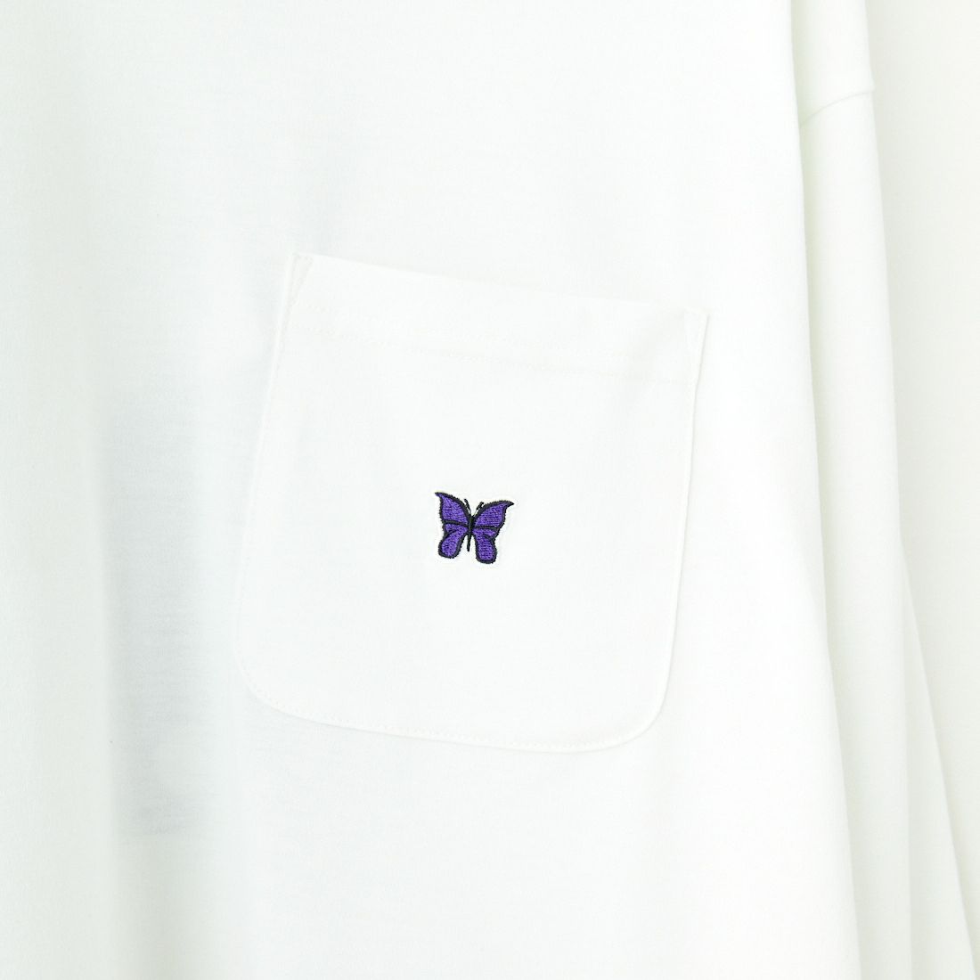 Needles [ニードルズ] ロングスリーブクルーネックTシャツ [QV361] A WHITE