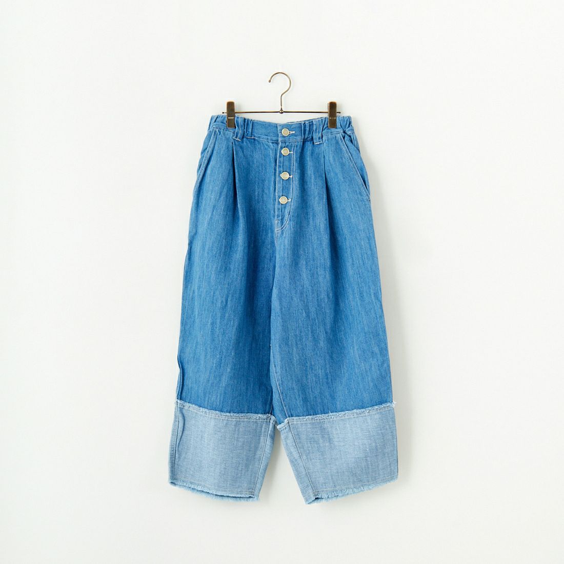 tumugu: [ツムグ] 10ozコットンリネンデニムパンツ [TB24432