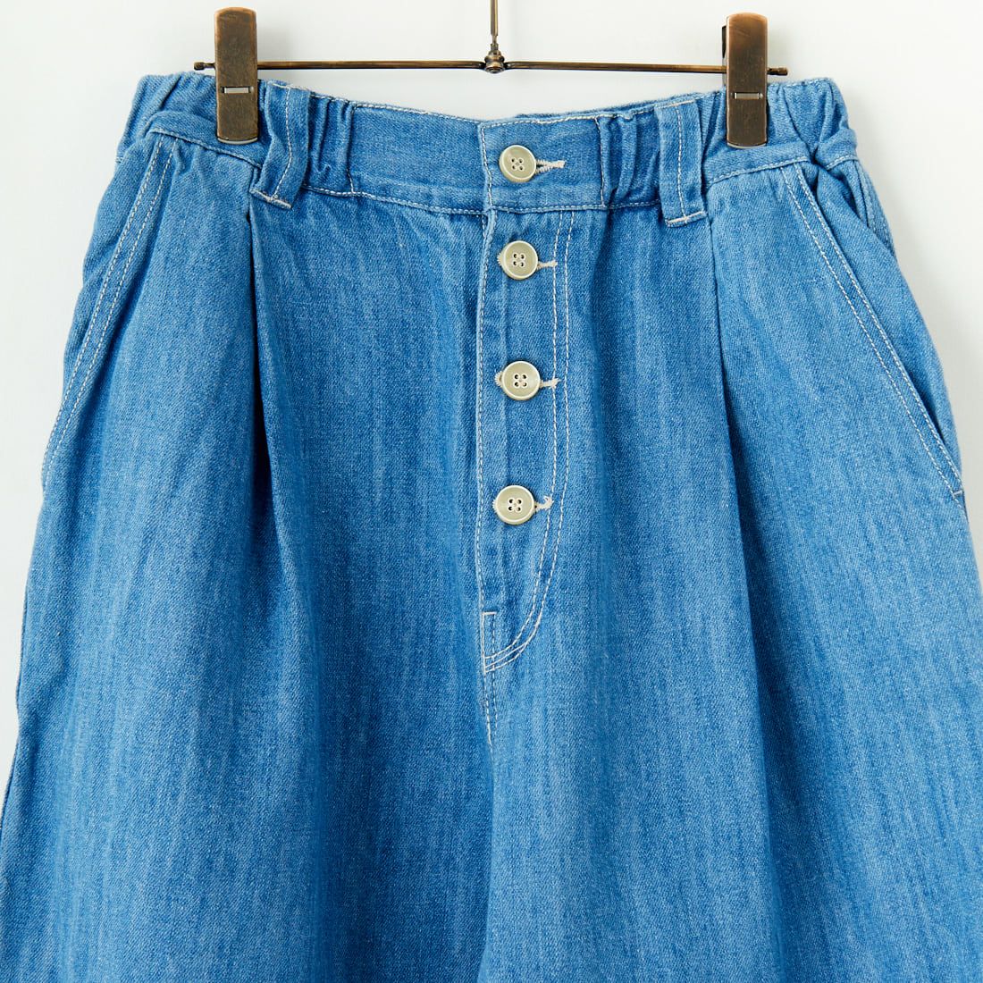 tumugu: [ツムグ] 10ozコットンリネンデニムパンツ [TB24432] 793 F.BLUE