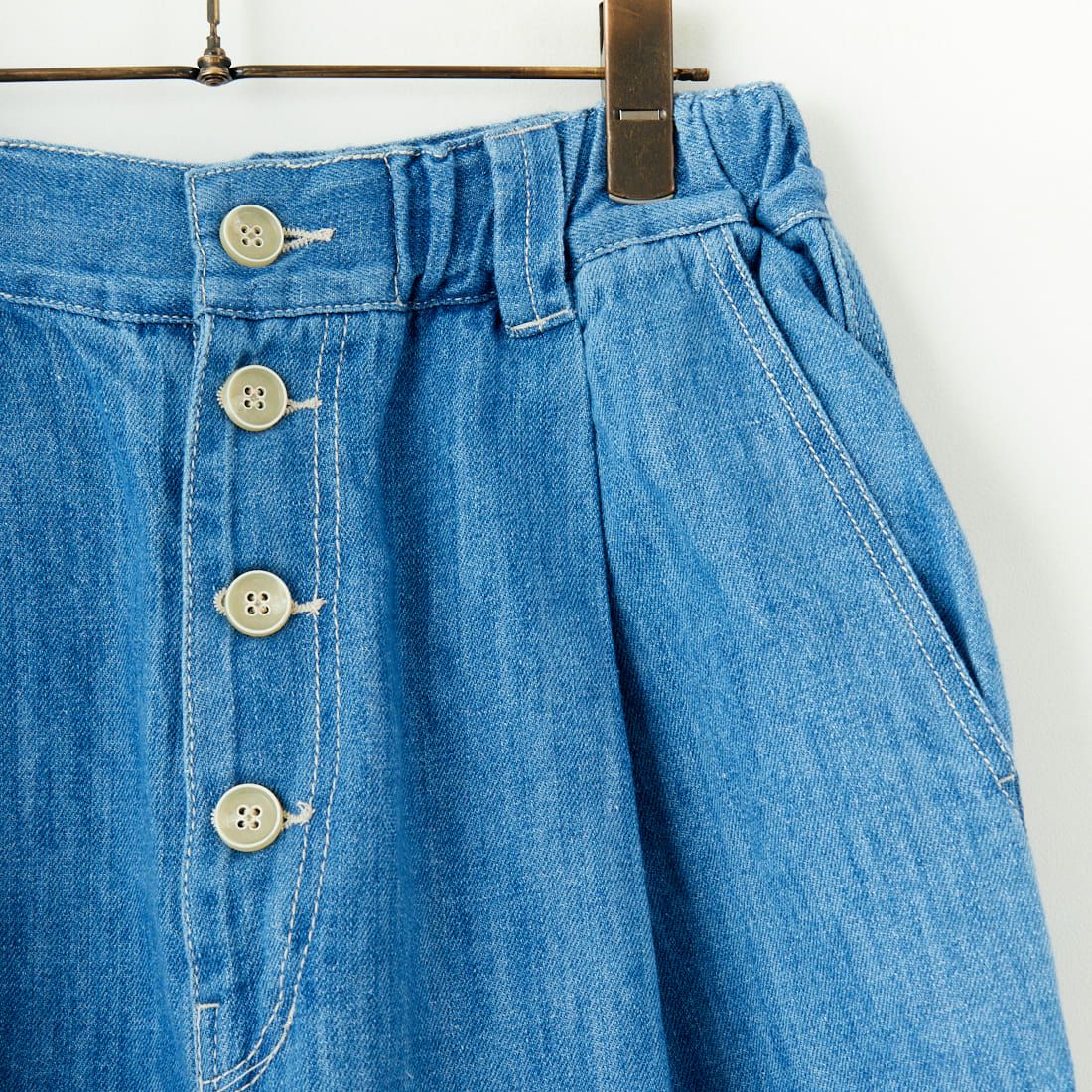 tumugu: [ツムグ] 10ozコットンリネンデニムパンツ [TB24432] 793 F.BLUE