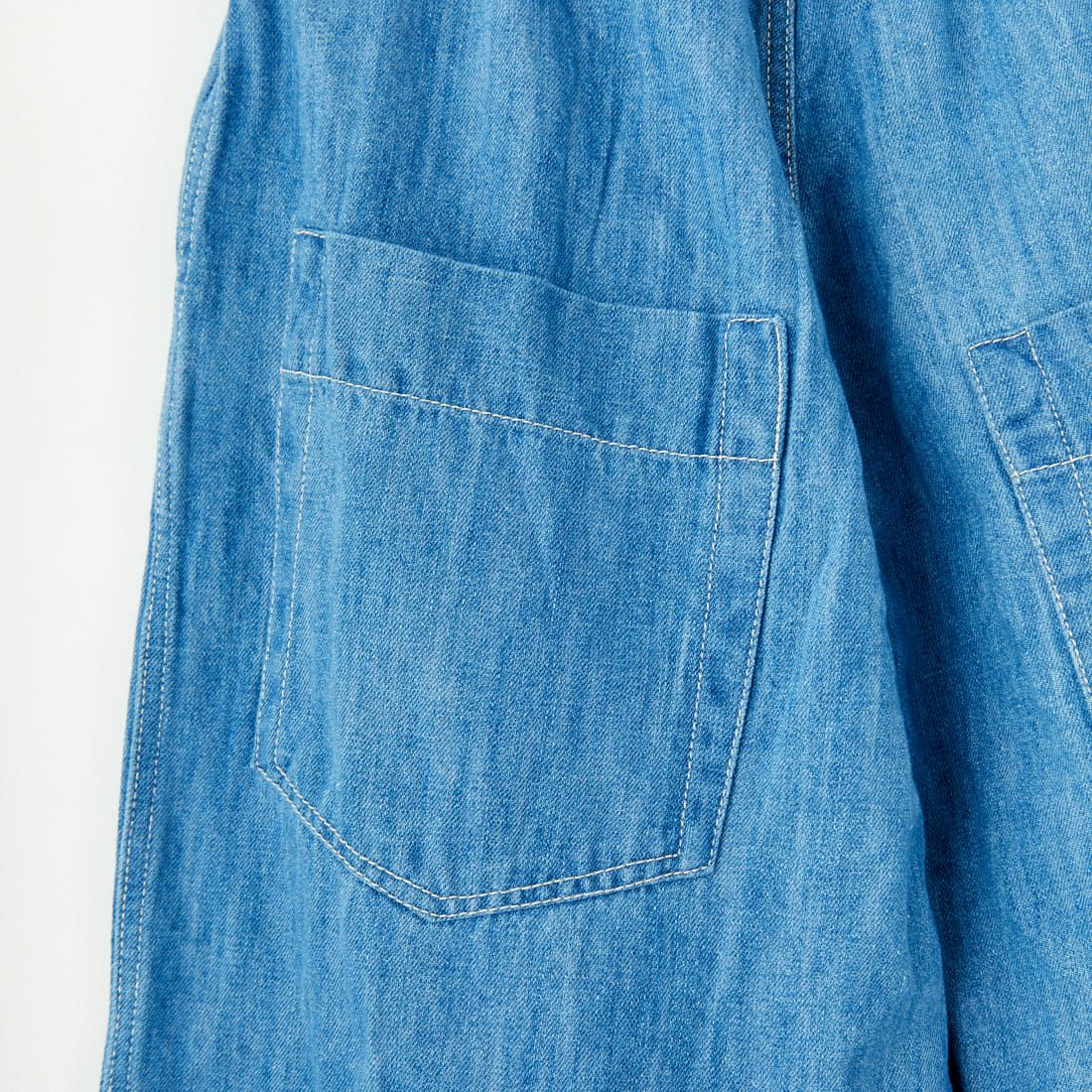 tumugu: [ツムグ] 10ozコットンリネンデニムパンツ [TB24432] 793 F.BLUE