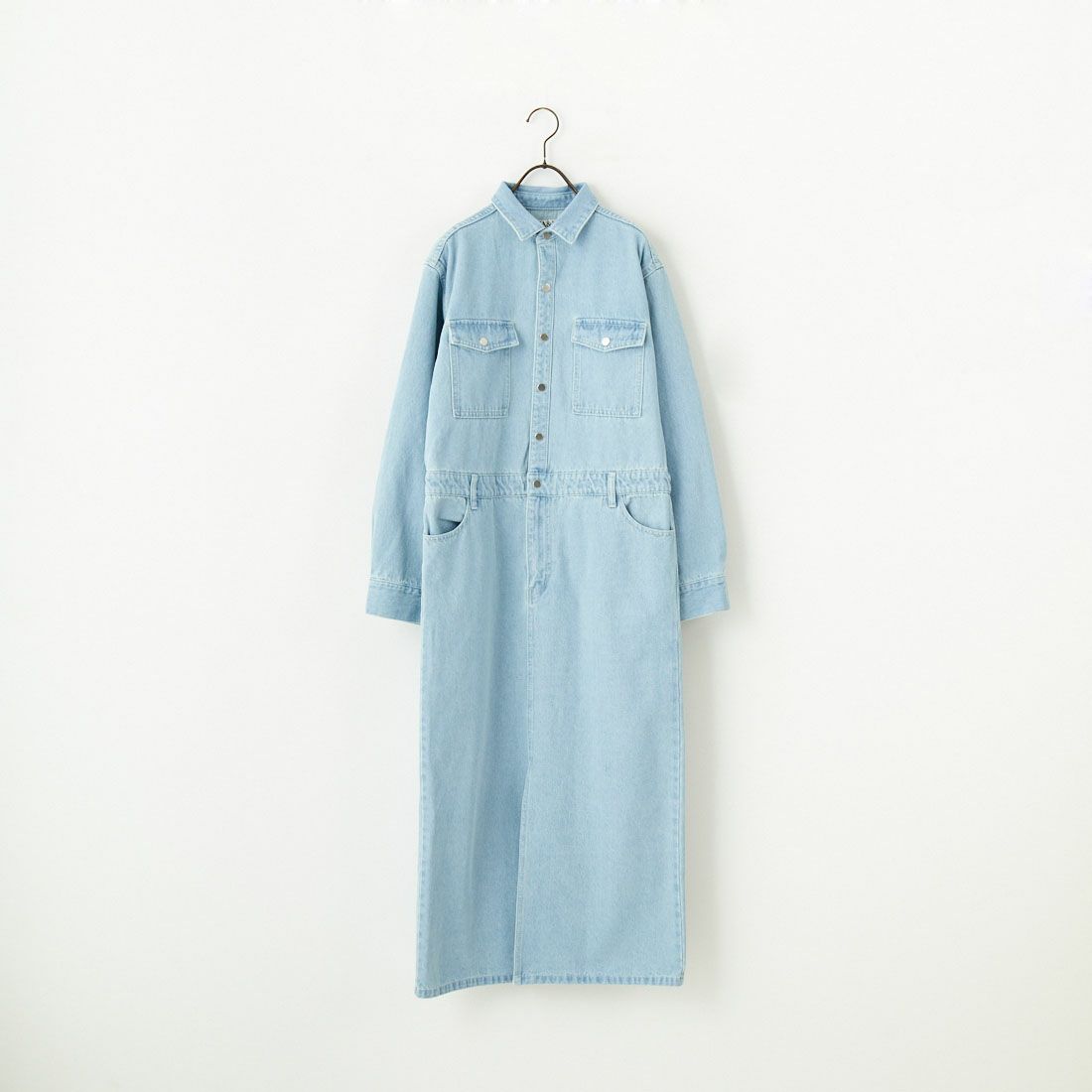 MICA&DEAL [マイカアンドディール] デニムワンピース [0125104024] L/BLUE