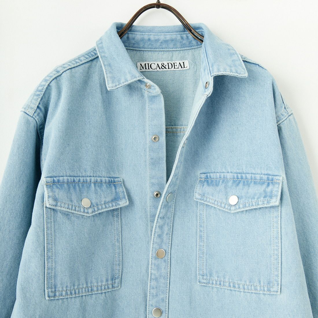 MICA&DEAL [マイカアンドディール] デニムワンピース [0125104024] L/BLUE