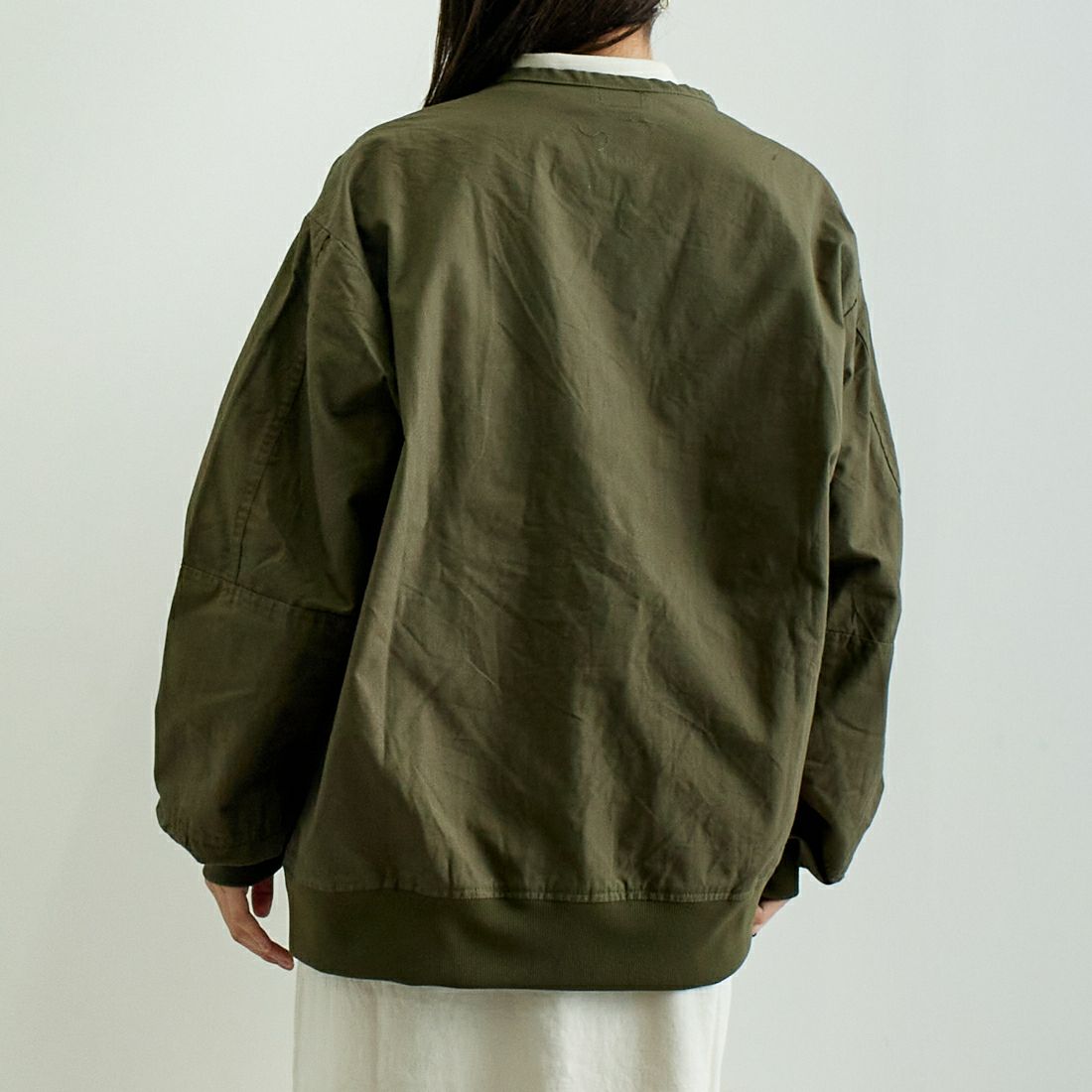ODDMENT [オッドメント] タクティカルリップストップジャケット [TACTICAL-RIPSTOP-JKT] OLIVE &&モデル身長：167cm 着用サイズ：ONE SIZE&&