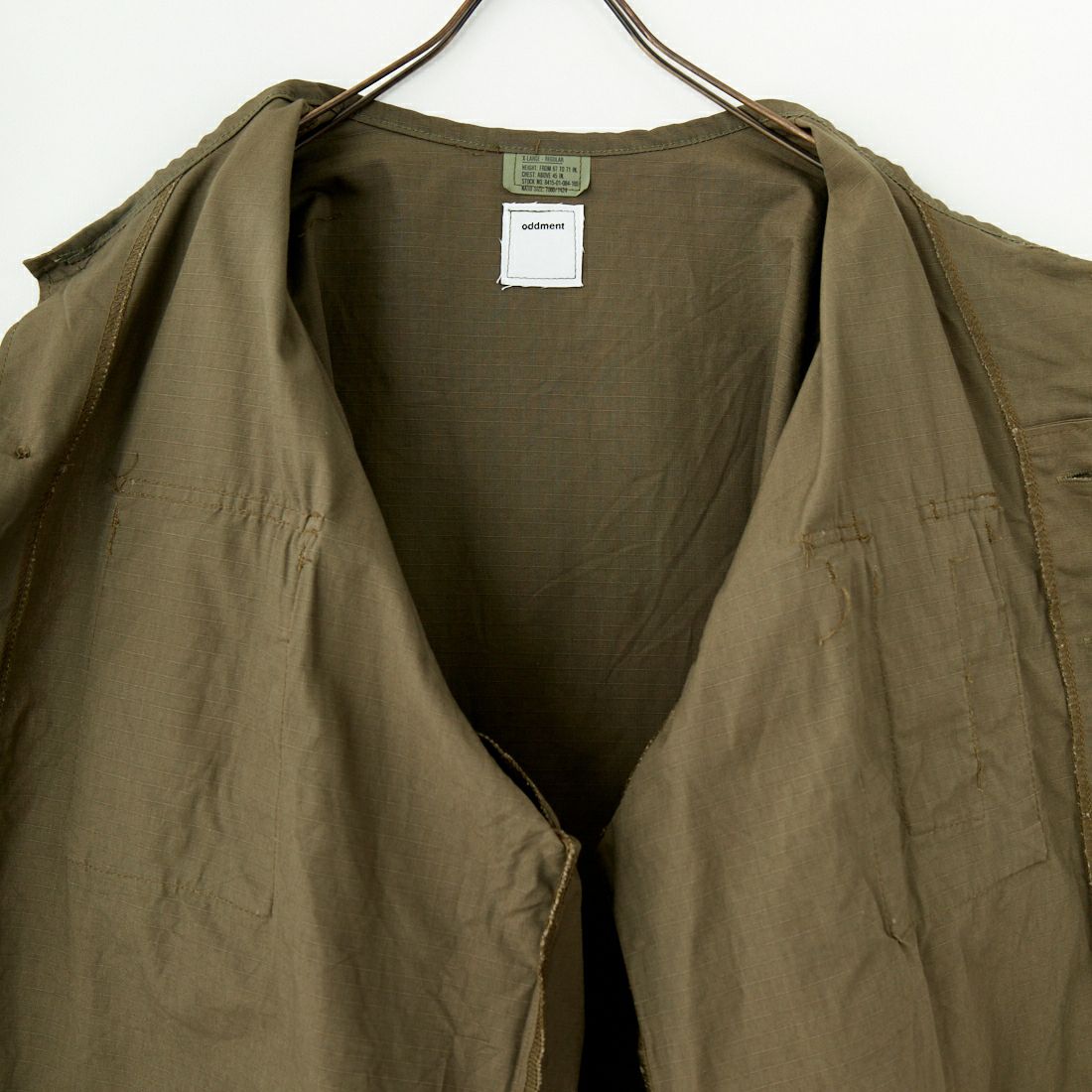 ODDMENT [オッドメント] タクティカルリップストップジャケット [TACTICAL-RIPSTOP-JKT] OLIVE