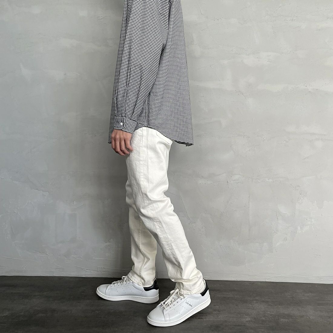 YANUK [ヤヌーク] スリムテーパード VINCENT2 [57221011] WHS &&モデル身長：168cm 着用サイズ：30&&