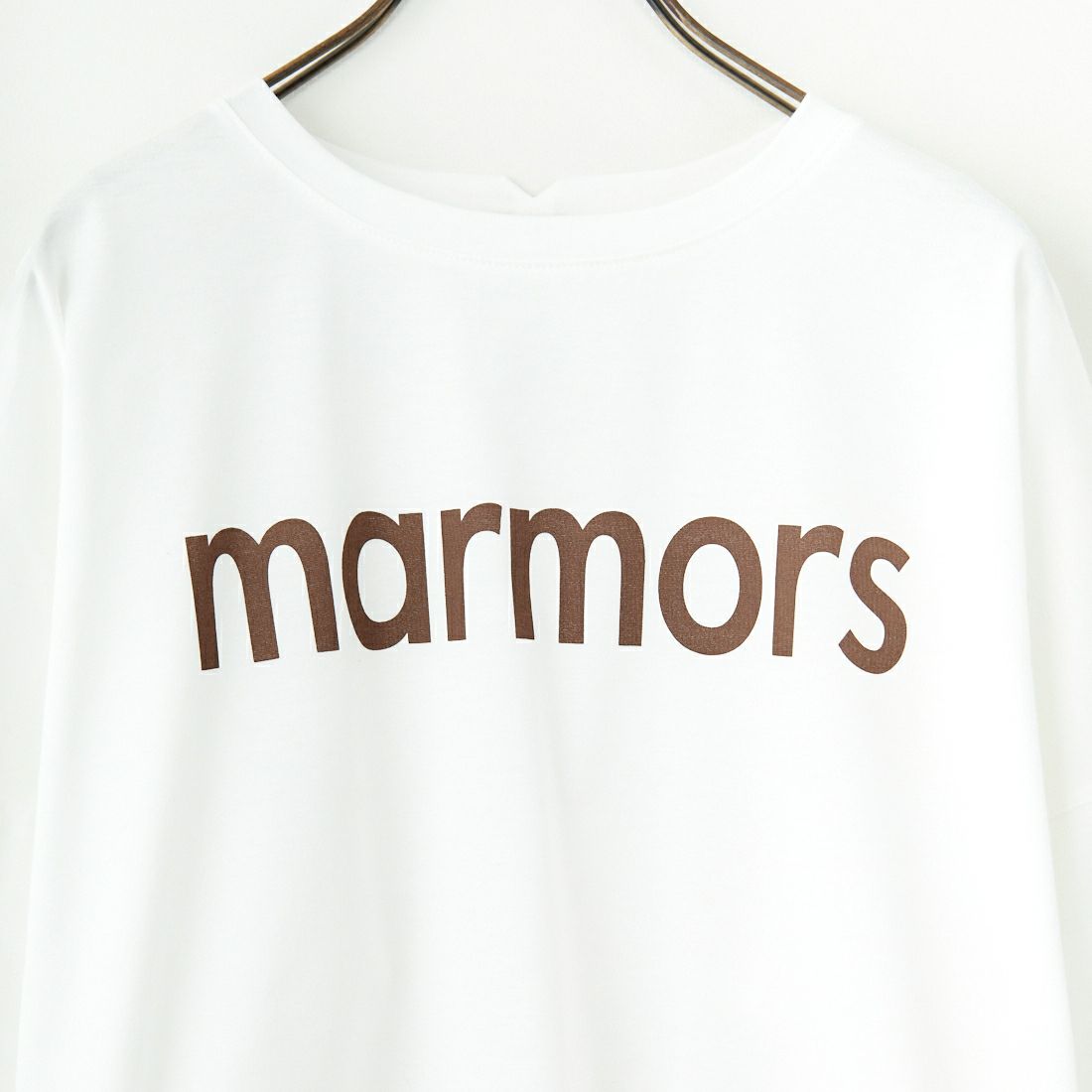 marmors [マルモア] ロゴ ロングスリーブTシャツ [0225109003] WHITE