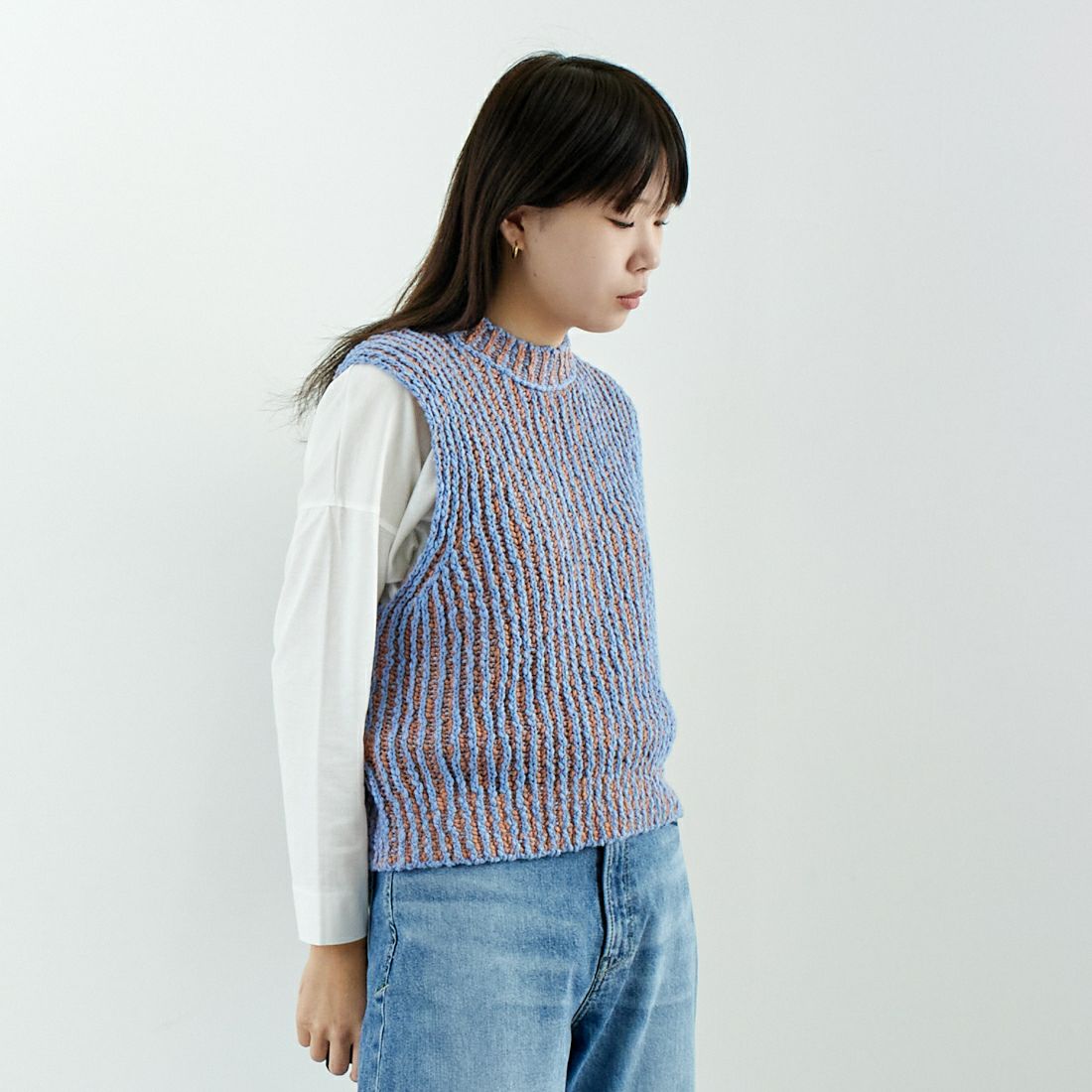 RYE TENDER [ライテンダー] オクトーバーベスト [010152500] SKY L.BROW &&モデル身長：167cm 着用サイズ：0&&