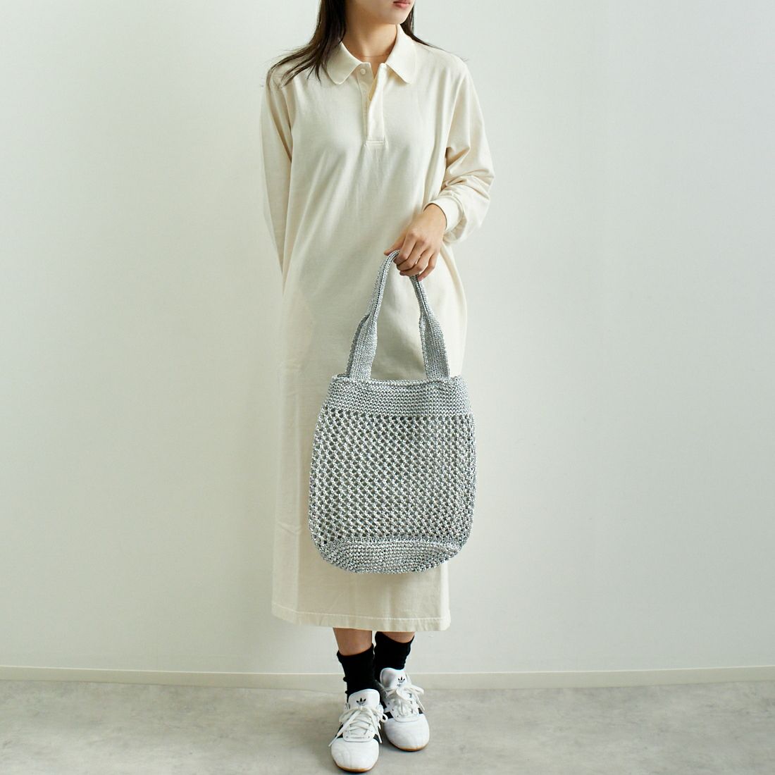 CACHELLIE [カシェリエ] メタリックフラットトートバッグ [C8633] SILVER