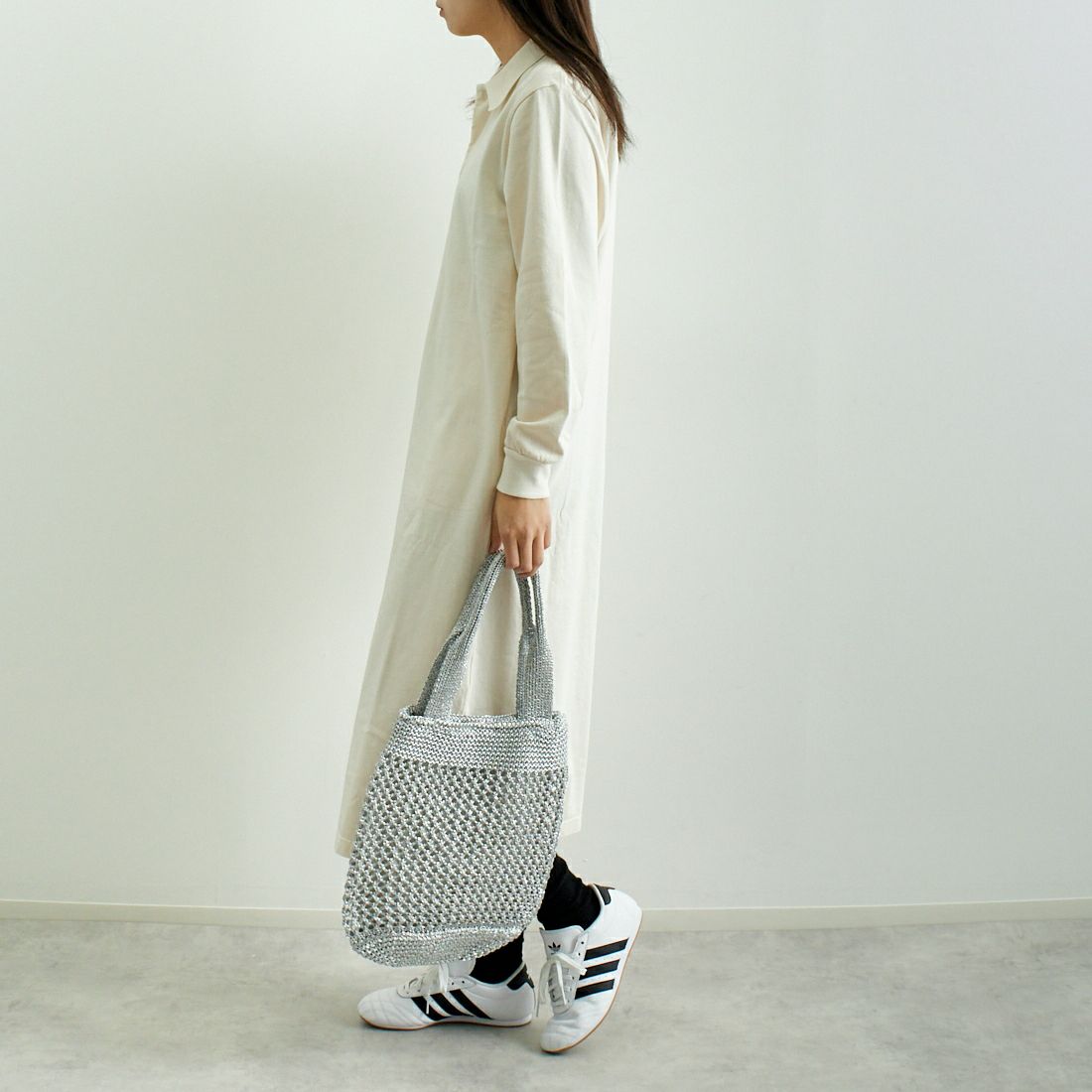 CACHELLIE [カシェリエ] メタリックフラットトートバッグ [C8633] SILVER