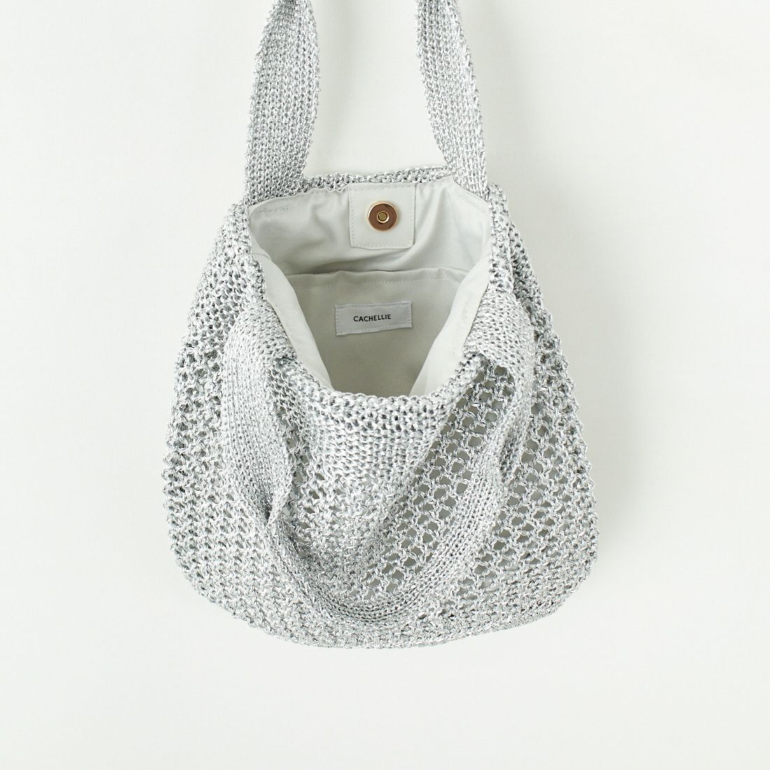 CACHELLIE [カシェリエ] メタリックフラットトートバッグ [C8633] SILVER