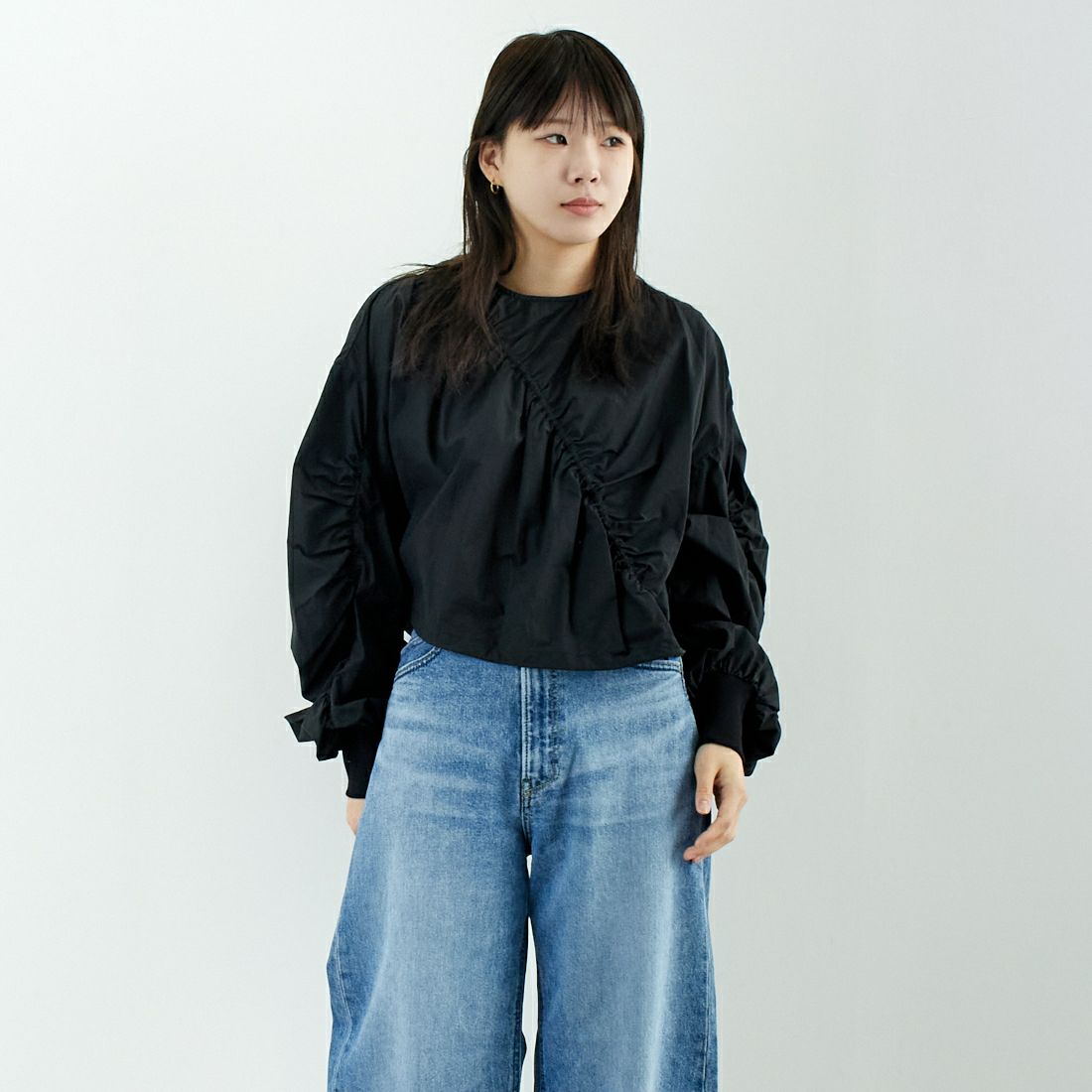 ﾌﾞﾗｯｸ&&モデル身長：167cm 着用サイズ：2&&