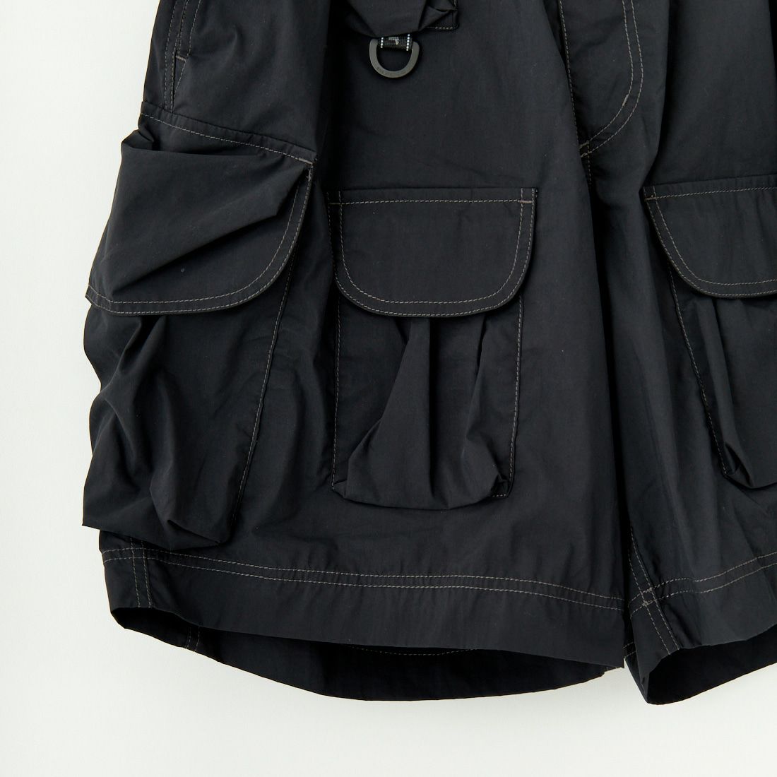 and wander [アンドワンダー] マルチポケットショートパンツ [5745182070] BLACK