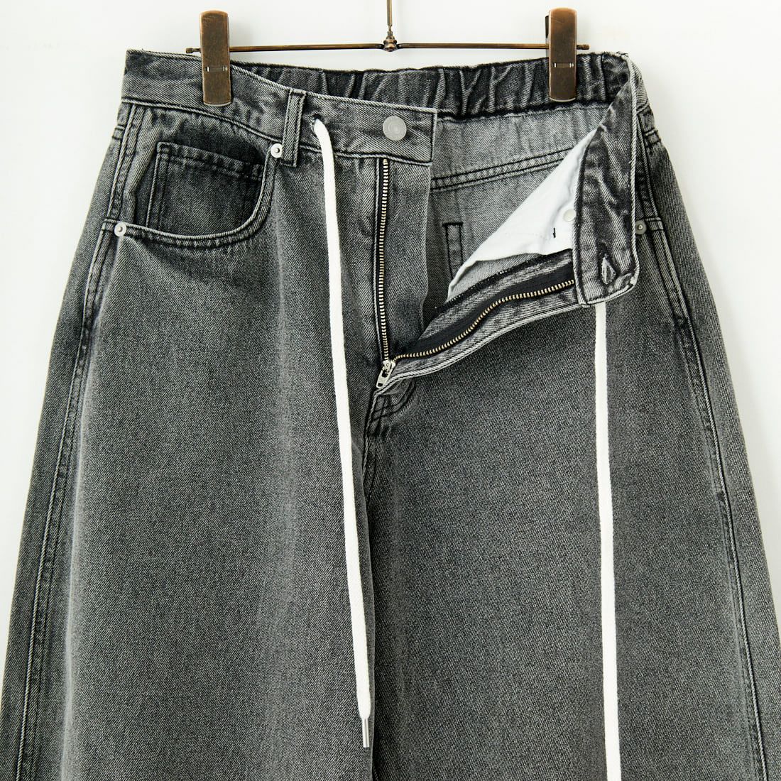 Noir Fabrik [ヌワールファブリック] カーブイージーデニムパンツ [NF-251-008] ACID BLK