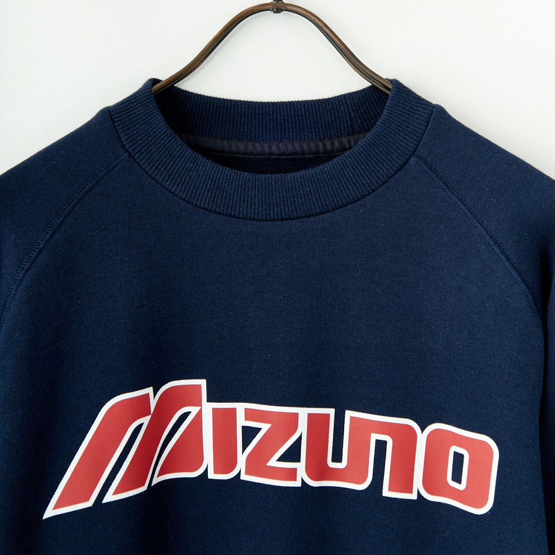 NEW VINTAGE GOLF [ニュービンテージゴルフ] MIZUNOロゴクルーネックスウェット [MZN-0318] NAVY