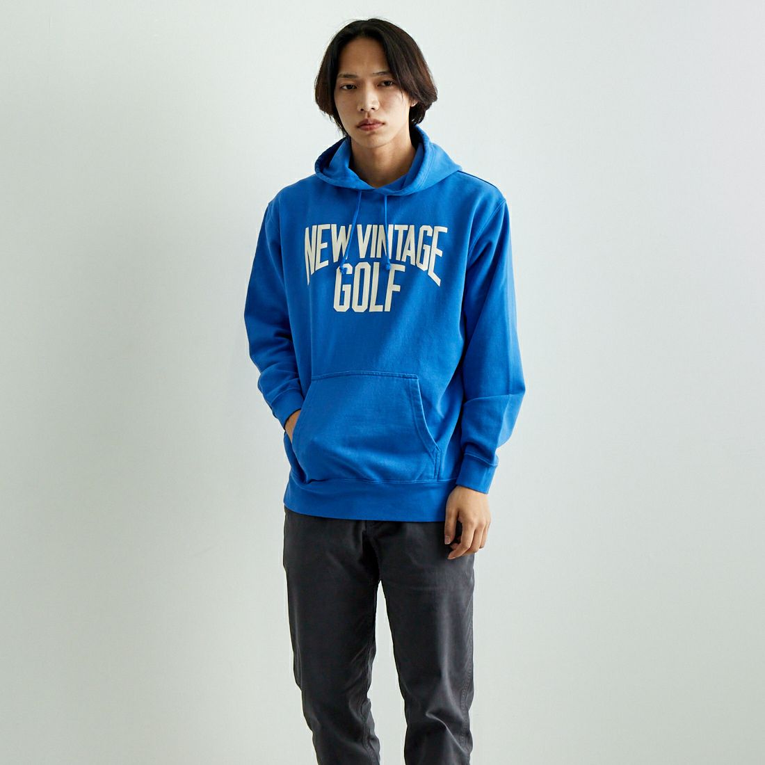 BLUE&&モデル身長：179cm 着用サイズ：L&&